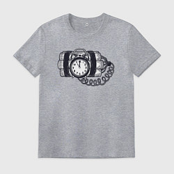 Мужская футболка Динамит с будильником