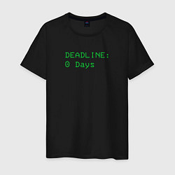 Футболка хлопковая мужская Lethal Company: Deadline Days, цвет: черный