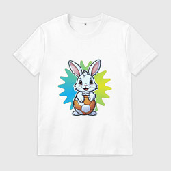 Мужская футболка Зайчик и мячик