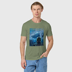 Футболка хлопковая мужская Helldivers 2: ПТСР, цвет: авокадо — фото 2