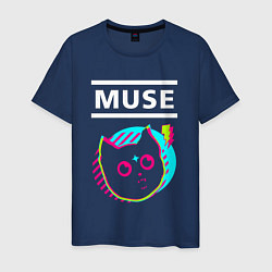 Мужская футболка Muse rock star cat