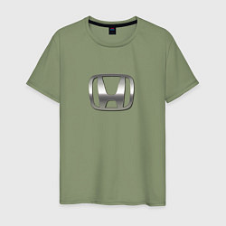 Мужская футболка Honda logo auto grey