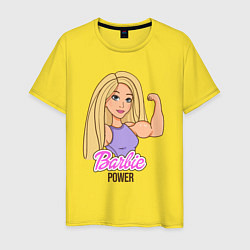 Мужская футболка Barbie power