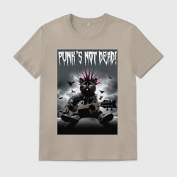 Мужская футболка Cool kitten - punks not dead
