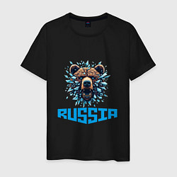 Мужская футболка Russian bear head