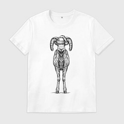 Мужская футболка Новогодний барашек