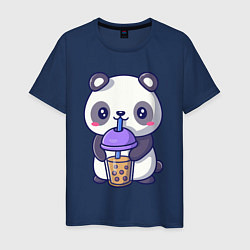 Мужская футболка Panda drink