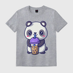 Мужская футболка Panda drink