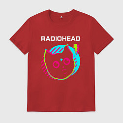 Мужская футболка Radiohead rock star cat