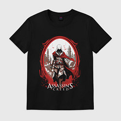 Мужская футболка Assassins creed портал времени