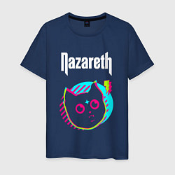 Мужская футболка Nazareth rock star cat