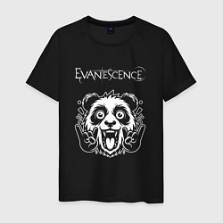 Мужская футболка Evanescence rock panda