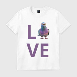Мужская футболка Любовь к голубям