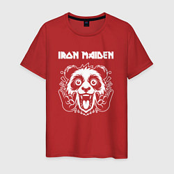 Мужская футболка Iron Maiden rock panda