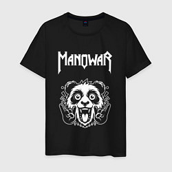 Мужская футболка Manowar rock panda