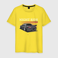 Мужская футболка Nissan skyline night ride