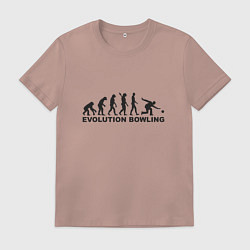 Мужская футболка Эволюция боулинга