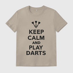 Мужская футболка Расслабься и играй в дартс