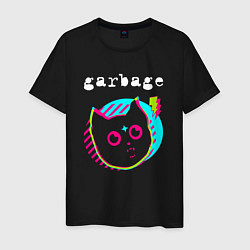 Мужская футболка Garbage rock star cat