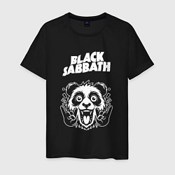 Мужская футболка Black Sabbath rock panda