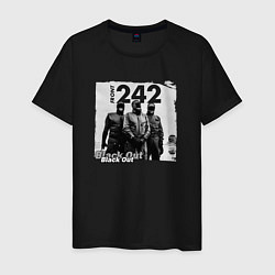 Футболка хлопковая мужская Front-242 - A band on tour, цвет: черный