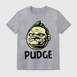 Футболка хлопковая мужская Pudge Face, цвет: меланж