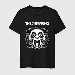 Футболка хлопковая мужская The Offspring rock panda, цвет: черный