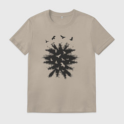 Мужская футболка Лесные птички