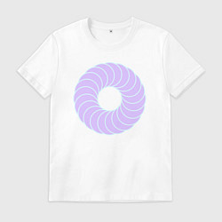 Мужская футболка Наслоение окружностей по кругу