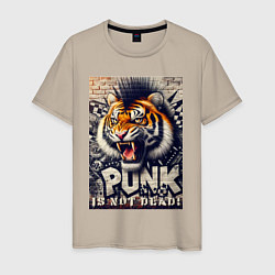 Мужская футболка Cool tiger - punks not dead