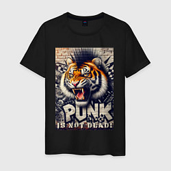 Мужская футболка Cool tiger - punks not dead