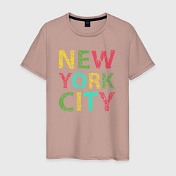 Мужская футболка New York city colors