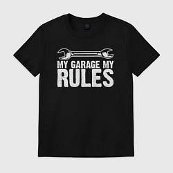 Мужская футболка Мой гараж мой правила