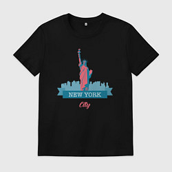 Мужская футболка Статуя Свободы в Нью-Йорке