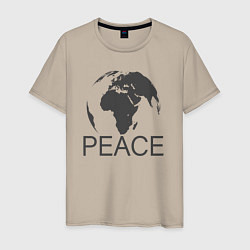 Мужская футболка Peace the world