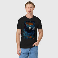 Футболка хлопковая мужская FIEND - Прости, цвет: черный — фото 2