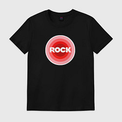 Мужская футболка Рок ретро в красном