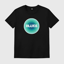 Мужская футболка Блюз ретро в синем