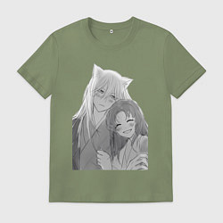 Футболка хлопковая мужская Очень приятно Бог Томоэ, цвет: авокадо