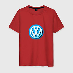 Мужская футболка Volkswagen logo blue