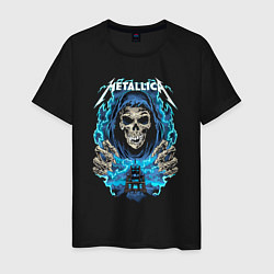 Мужская футболка Metallica skeleton rock