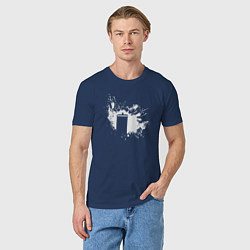 Футболка хлопковая мужская Tardis splash, цвет: тёмно-синий — фото 2