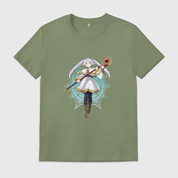 Мужская футболка Маг Фрирен с посохом