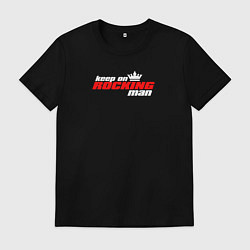 Мужская футболка Keep on rocking man