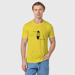 Футболка хлопковая мужская Космопланктон, цвет: желтый — фото 2