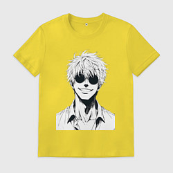 Мужская футболка Магическая битва Сатору Годзё в очках