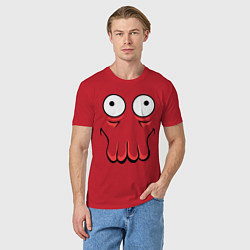 Футболка хлопковая мужская John Zoidberg Face, цвет: красный — фото 2