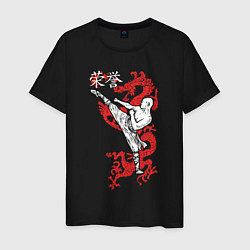 Мужская футболка Кунг фу - шаолиньский монах