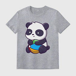 Мужская футболка Панда с мячом