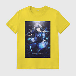 Футболка хлопковая мужская О моём перерождении в слизь Римуру Темпест в маске, цвет: желтый